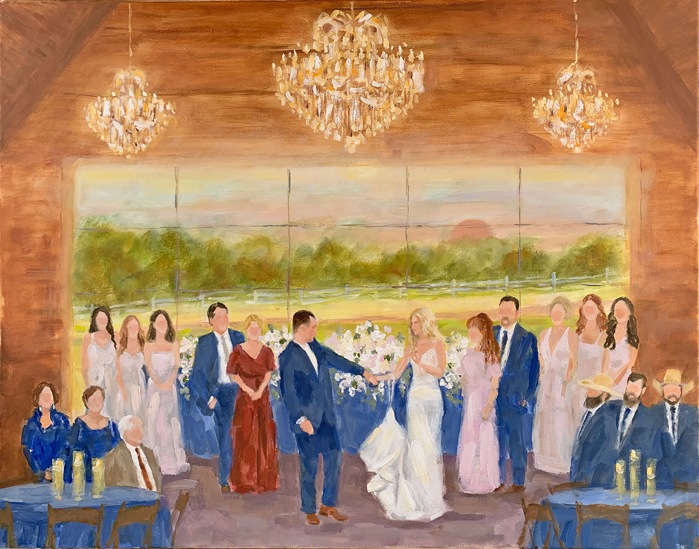 Live Event Painting by Susan Moss Cooper, Dallas, Texas